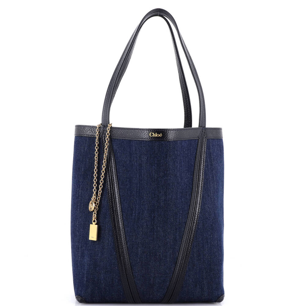 Chloe Spin Tote Denim Medium #252770C14B